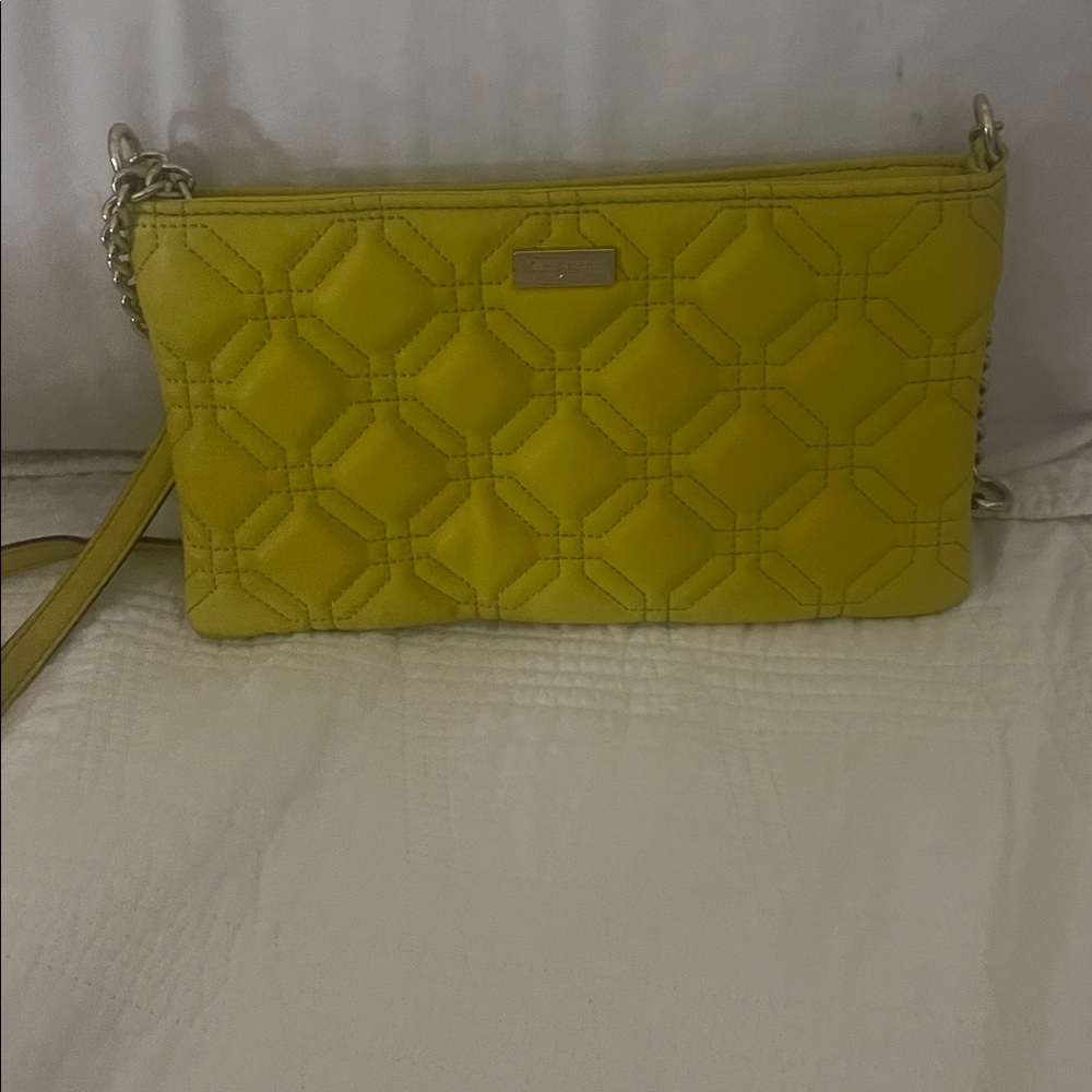 Kate Spade Yellow Quilted Handbag